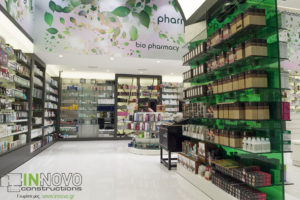 Ανακαίνιση βιτρίνων φαρμακείου στη Βάρη